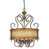 Raffine 6 Light Drum Pendant
