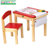 Art Table and Chair Set in Red
