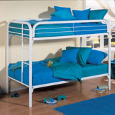 Twin over Twin Bunk Bed with Built-In Ladder
