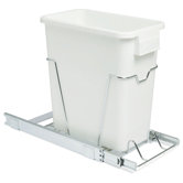 Glidez 16" Sliding Trash Can KD in Chrome