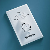 Dual Rotary Ceiling Fan/Light Wall Control Unit