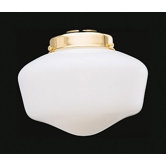 4" White Opal Schoolhouse Glass Shade