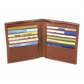Old Leather 12 Pocket Credit Wallet