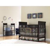 Sarah Classic Two Piece  Convertible Crib Set in Espresso