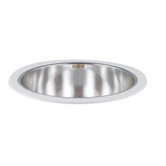 8" Recessed Vertical Lighting Trim and Housing with Open Reflector in White