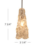 European 1 Light Ice Pendant with QP-902 Socket Sets