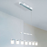 Rectangular Adjustable 7 Light Kitchen Island Pendant