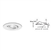 4" Line Voltage Recessed Trim with Gimbal Ring and  Optional Housing