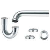 1.5" Complete Chrome P-Trap