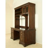 Vanessa Large Computer Desk Full Spec in Mahogany