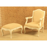 Ivana Pinza Pouf in White