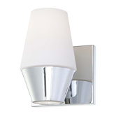 Retrodome One Light Wall Sconce in Chrome