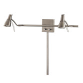Adjustable Wall Light in Brushed Nickel