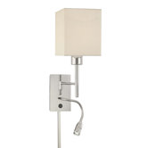 George's Reading Room Wall Sconce in Chrome