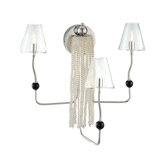 Families Wall Sconce with Clear Glass in Chrome
