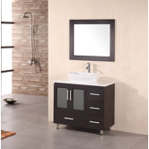 Milan Stanton 36" Modern Vanity with Vessel Sink