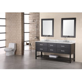 London 72" Double Sink Vanity Set
