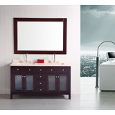 Venetian 60" Double Sink Bathroom Vanity