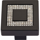 Boutique Crystal Square Inset Knob