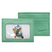 Green Girl On Scooter Credit Card Case in Green