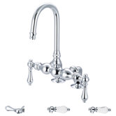 Vintage Classic Double Handle Deck Mount Tub Faucet