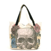 Skull Flower Tote