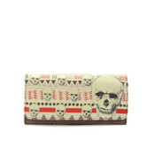 Tribal Print Skull Wallet