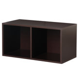 Modular Storage Large Divided Cube in Espresso