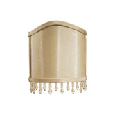 Metropolitan Clip-on Self-trimmed with Beaded Fringe in Silkglow Shield