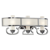 Castellina Three Light Bath Vanity in Antique Brushed Nickel