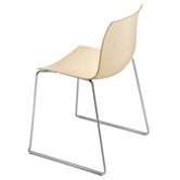 Catifa 46 Side Chair with Wood Seat