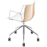 Catifa 46 Arm Desk Chair with Two-Tone Seat
