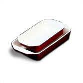 13.625' x 8.125' Enamel Cast Iron Rectangular Dish