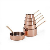 Stainless Steel / Copper Saute Pan with Bronze Handle