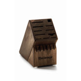 17-Slot Block in Walnut