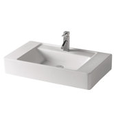 Universal 31.5" Casual Ceramic Bathroom Sink in White