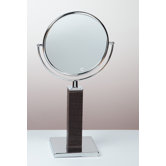 Kosmetic Victoria Patent Croco Mirror in Dark Brown