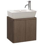 Universal Emma 19.7" Bathroom Wall Hung Vanity Set in Anthracite