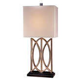 Table Lamp in Weathered Brass
