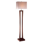Transitional Floor Lamp in Metropolitan Cherry