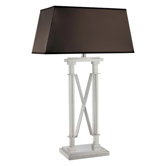 Walt Disney Signature Single Crossed Storyline Table Lamp in Chrome
