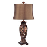 31" One Light Table Lamp in Copper