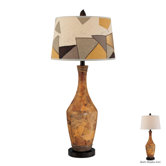 32" One Light Table Lamp in Painted Ceramic