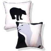 Animal Instinct  ReversibleTotally Polar Bear Pillow