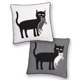 Cat and Kitten Reversible Pillow