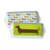 Happy Hot Dog Dessert Trays (Set of 4)
