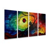 Rainbow Night Metal Wall Art