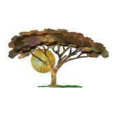 Golden Tree Metal Wall D&eacute;cor
