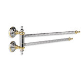 Giunone Wall Mounted Classic Style Swivel Double Towel Bar