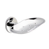 Holiday Wall Mounted Oval Soap Dish in Chrome